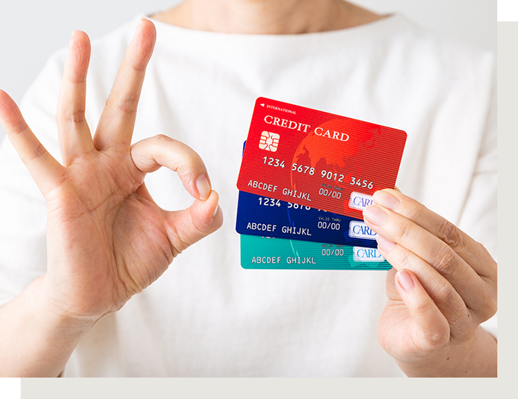 保険診療・自費診療問わずクレジットカードご利用可能